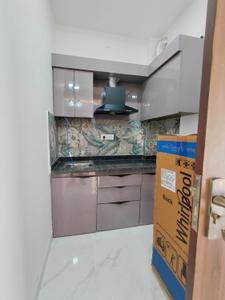 Kitchen Image of 250 Sq.ft 1 RK Builder Floor for rent in Mahalakshmi Nagar Indore for Rs. 14000