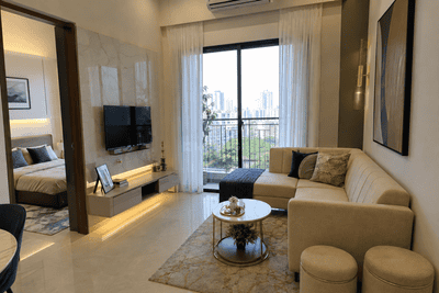 Living Room Image of 520 Sq.ft 1 BHK Apartment / Flat for sale in Mauli Pride 2C, Malad East Mumbai for Rs. 11300000