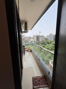 Balcony Image of 1100 Sq.ft 3 BHK Apartment / Flat for rent in Hastsal New Delhi for Rs. 30000