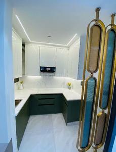 Kitchen Image of 797 Sq.ft 2 BHK Apartment / Flat for rent in Swagat Queens Land Phase 1, Sargasan Gandhinagar for Rs. 25000