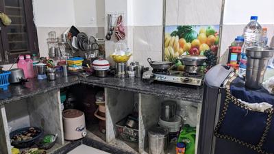 Kitchen Image of 720 Sq.ft 2 BHK Builder Floor for sale in Kamla Nagar Agra for Rs. 3700000