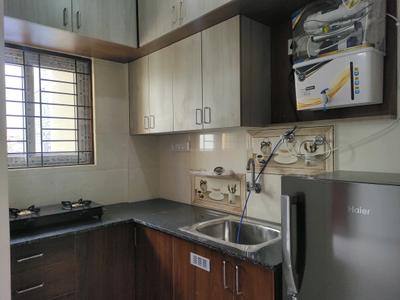 Kitchen Image of 550 Sq.ft 1 BHK Independent House for rent in Kartik Nagar Bengaluru for Rs. 25000