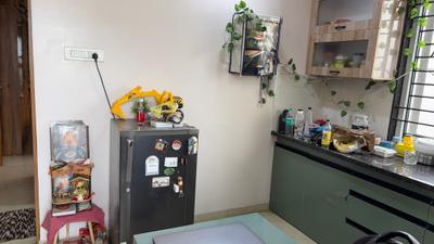 Kitchen Image of 1000 Sq.ft 1 BHK Independent House for rent in Mahalakshmi Nagar Indore for Rs. 25000