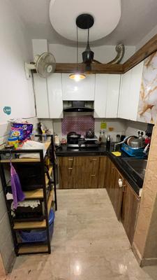 Kitchen Image of 760 Sq.ft 3 BHK Apartment / Flat for sale in Uttam Nagar New Delhi for Rs. 4380000