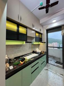 Kitchen Image of 625 Sq.ft 1 BHK Apartment / Flat for rent in DSS Mahavir Spring, Thane West Thane for Rs. 40000