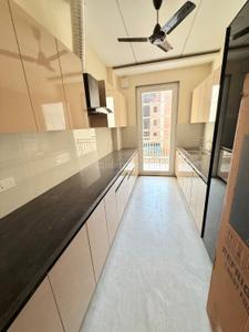 Kitchen Image of 1300 Sq.ft 2 BHK Builder Floor for rent in Sector 52 Gurgaon for Rs. 62000