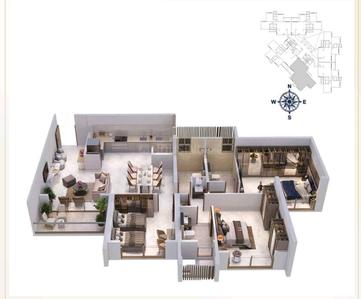 Image of 2779 Sq.ft 4 BHK Apartment / Flat for sale in M Soul Strings, Pashan, Pune for Rs. 34500000