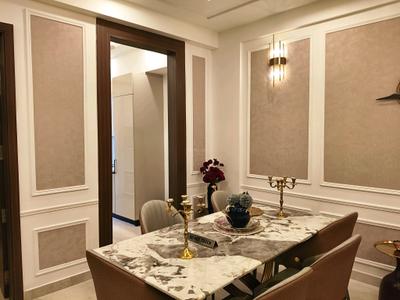 Dining Area Image of 1600 Sq.ft 3 BHK Builder Floor for rent in Trehan Luxury Floors 71, Sector 71 Gurgaon for Rs. 47000