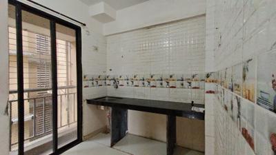 Kitchen Image of 750 Sq.ft 1 BHK Apartment / Flat for rent in Himax Prathmesh Platinum, Ulwe Navi Mumbai for Rs. 15000