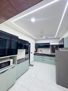 Kitchen Image of 3900 Sq.ft 4 BHK Apartment / Flat for rent in Orbit Radian Residence, Sargasan Gandhinagar for Rs. 44000