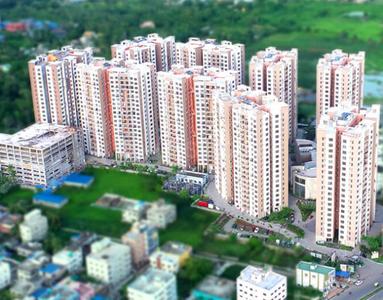 Image of 1074 Sq.ft 3 BHK Apartment / Flat for sale in Siddha Happyville , Rajarhat, Kolkata for Rs. 11900000