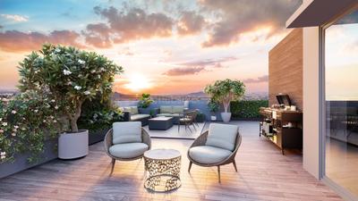 Balcony Image of 1500 Sq.ft 3 BHK Apartment / Flat for sale in Dosti Greenscapes Phase 3, Hadapsar Pune for Rs. 13500000