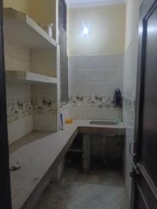 Kitchen Image of 550 Sq.ft 1 BHK Builder Floor for rent in Mukherjee Nagar New Delhi for Rs. 12500