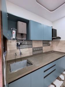 Kitchen Image of 750 Sq.ft 1 BHK Builder Floor for rent in Scheme No 114 Indore for Rs. 21000