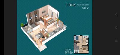 Image of 600 Sq.ft 1 BHK Apartment / Flat for sale in Kedgaon, Ahmednagar for Rs. 1700000