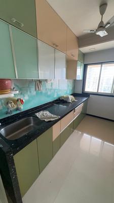 Kitchen Image of 1050 Sq.ft 3 BHK Apartment / Flat for rent in Prem Tower, Goregaon West Mumbai for Rs. 100000