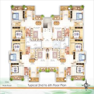 Image of 1450 Sq.ft 3 BHK Apartment / Flat for sale in Besa, Nagpur for Rs. 5300000