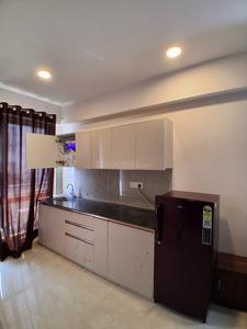 Kitchen Image of 456 Sq.ft 1 BHK Studio for rent in Eternal Manhattan Riviera, Sitapura Jaipur for Rs. 15500