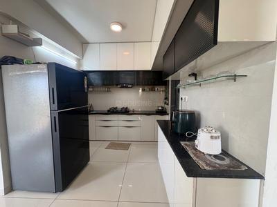 Kitchen Image of 1500 Sq.ft 3 BHK Apartment / Flat for sale in Shreeji Darshanam Crest, Tarsali Vadodara for Rs. 5200000