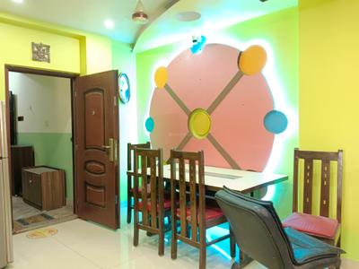 Dining Area Image of 1500 Sq.ft 3 BHK Apartment / Flat for rent in Haltu Kolkata for Rs. 26000