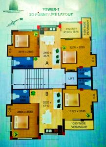 Image of 829 Sq.ft 2 BHK Apartment / Flat for sale in Madurdaha, Kolkata for Rs. 4650000