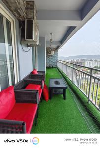 Balcony Image of 1480 Sq.ft 2 BHK Apartment / Flat for sale in Pacific Golf Estate, Kulhan Dehradun for Rs. 15800000