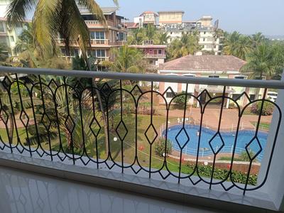 Balcony Image of 800 Sq.ft 1 BHK Apartment / Flat for rent in Devashri Sun n Sand, Candolim Goa for Rs. 38000