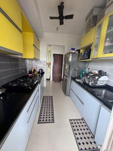 Kitchen Image of 1100 Sq.ft 2 BHK Apartment / Flat for rent in Omkar Veda Exclusive, Parel Mumbai for Rs. 110000