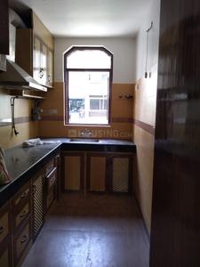 Kitchen Image of 878 Sq.ft 1 BHK Builder Floor for rent in Karol Bagh New Delhi for Rs. 17002