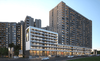 Image of 1307 Sq.ft 3 BHK Apartment / Flat for sale in Basil Maximus Wing D And E, Punawale, Pune for Rs. 12500000