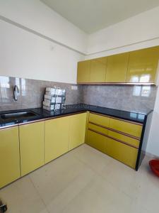 Kitchen Image of 990 Sq.ft 2 BHK Apartment / Flat for rent in Runal Spacio, Ravet Pune for Rs. 23000