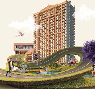 Image of 825 Sq.ft 2 BHK Apartment / Flat for sale in Rai Galaxy, Kalyan East, Kalyan for Rs. 6400000