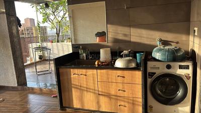 Kitchen Image of 1450 Sq.ft 3 BHK Penthouse for sale in Flora Ixora, Bopal Ahmedabad for Rs. 15500000