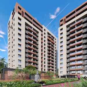Image of 1222 Sq.ft 2 BHK Apartment / Flat for sale in Prayosha Jewel, Dindoli, Surat for Rs. 3900000