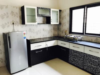 Kitchen Image of 1200 Sq.ft 1 BHK Apartment / Flat for rent in Shyamal Ahmedabad for Rs. 30000