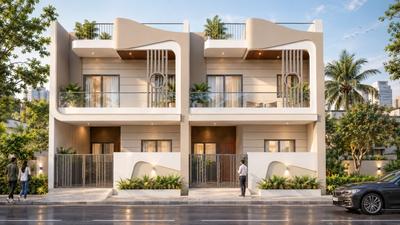 Image of 1900 Sq.ft 4 BHK Villa for sale in Rajul Green Vistas, Kajarwara Gram, Jabalpur for Rs. 7500000