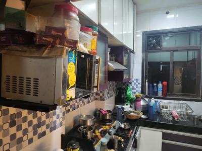Kitchen Image of 530 Sq.ft 1 BHK Apartment / Flat for rent in Kasarvadavali Thane for Rs. 18999