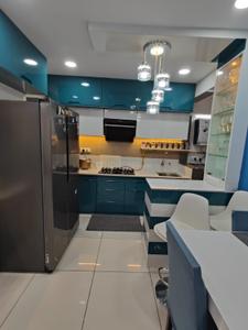 Kitchen Image of 1160 Sq.ft 3 BHK Apartment / Flat for sale in Sun Southrayz, South Bopal Ahmedabad for Rs. 8000000