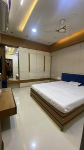 Bedroom Image of 765 Sq.ft 3 BHK Apartment / Flat for sale in Himalaya and Mainland Pinnacle Block A To D, Tragad Ahmedabad for Rs. 9000000