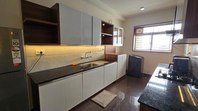 Kitchen Image of 2084 Sq.ft 3 BHK Apartment / Flat for rent in Good Florican Hill, Malaparamba Kozhikode for Rs. 50000