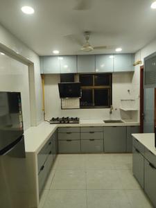 Kitchen Image of 1900 Sq.ft 3 BHK Apartment / Flat for rent in Pal Surat for Rs. 45000