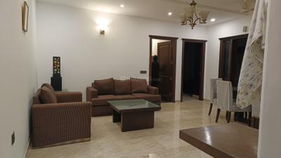 Living Room Image of 1800 Sq.ft 3 BHK Builder Floor for rent in Greater Kailash New Delhi for Rs. 125000