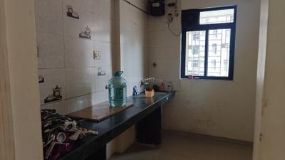 Kitchen Image of 600 Sq.ft 1 BHK Apartment / Flat for rent in Vihang Valley, Kasarvadavali Thane for Rs. 14300