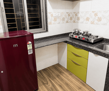Kitchen Image of Sukoon Stays pg in Andheri West, Mumbai