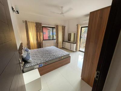 Bedroom Image of 600 Sq.ft 1 BHK Apartment / Flat for rent in Siolim Goa for Rs. 45000