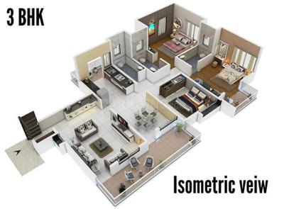 Image of 1357 Sq.ft 2 BHK Apartment / Flat for sale in Jamtha, Nagpur for Rs. 6106500