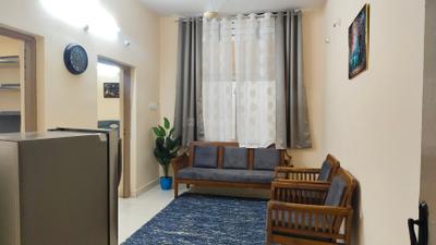 Living Room Image of 410 Sq.ft 1 BHK Apartment / Flat for rent in Begumpet Hyderabad for Rs. 20000