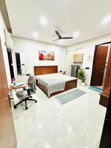 Bedroom Image of 593 Sq.ft 1 RK Independent House for rent in Sector 52 Gurgaon for Rs. 21000