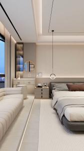 Bedroom Image of 2223 Sq.ft 3 BHK Apartment / Flat for rent in Nirman Shree Sai Residency, Nirman Nagar Jaipur for Rs. 23000