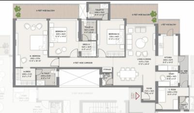 Image of 2650 Sq.ft 3.5 BHK Apartment / Flat for sale in Bhumika The Icon, Sector 27A, Faridabad for Rs. 39800000